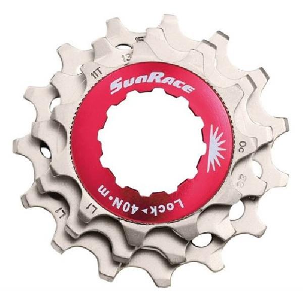 SunRace Sluitring met kransjes 12V 11/13/15T zilver