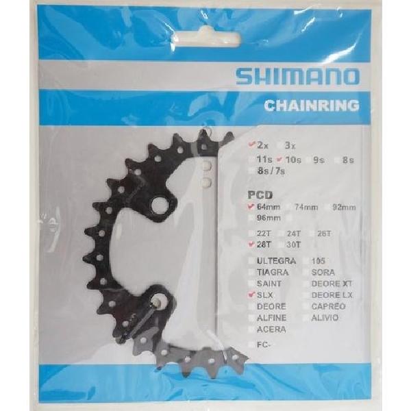 Shimano Kettingblad Deore 10V 28T Y1NA28000 M615 zwart