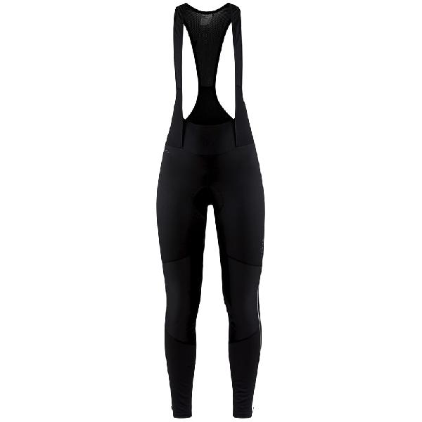 Fietsbroek - Craft Core SubZ Wind Bib Tights - XS - Dames - Zwart