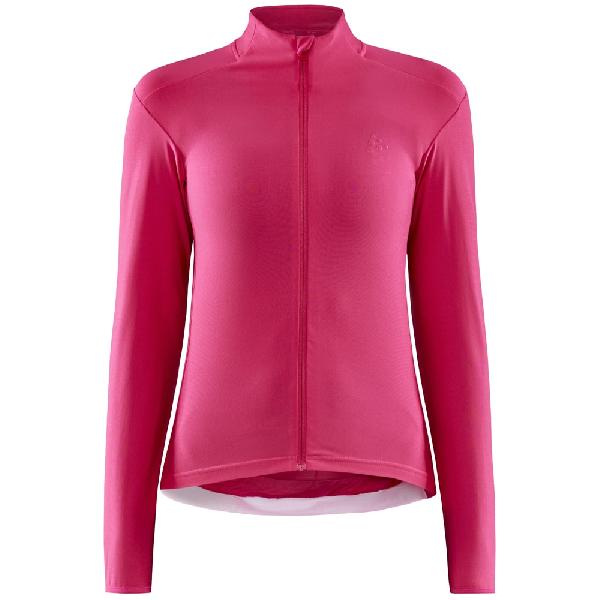 Fietsshirt - Craft Adv Essence Jersey lange mouw - XS - Dames - Roze