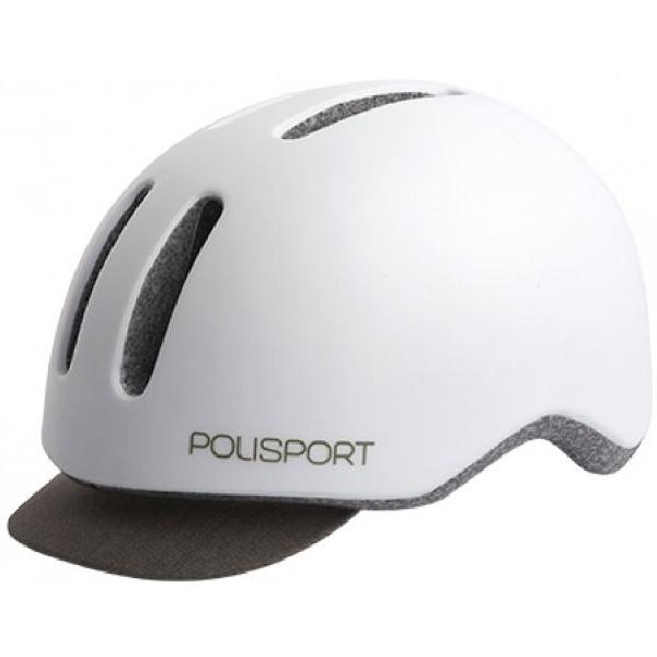 Polisport PolispGoudt helm Commuter mat wit/grijs L 58-61cm