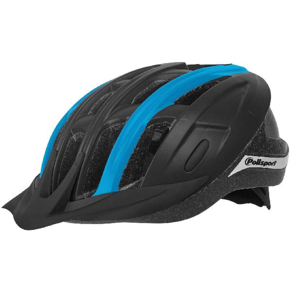 Polisport PolispGoudt Ride In helm. maat: M (54/58 cm), kleur: zwart/Blauww mat