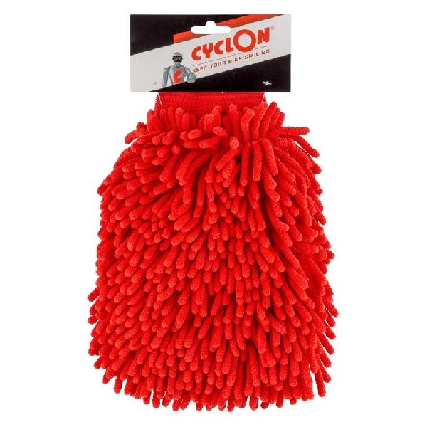 Cyclon Washandschoen microvezel rood