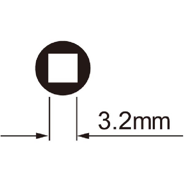 IceToolz Spaaknippelsleutel 12B3 voor 3,2 mm (vierkante) nippels