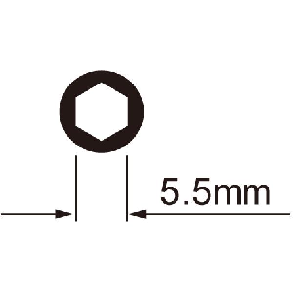 IceToolz Spaaknippelsleutel 12C7 voor 5.5mm zeskante nippels