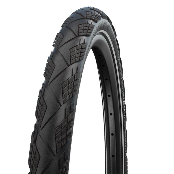 Schwalbe Vouwband Marathon Efficiency Super Race / V-Guard 27.5 x 2.15 / 55-584 zwart met reflectie