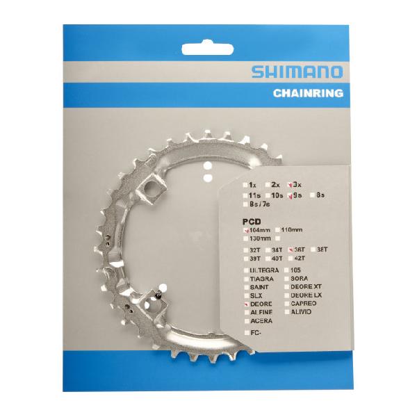 Shimano Kettingblad 36T Deore FC-M510 zilver