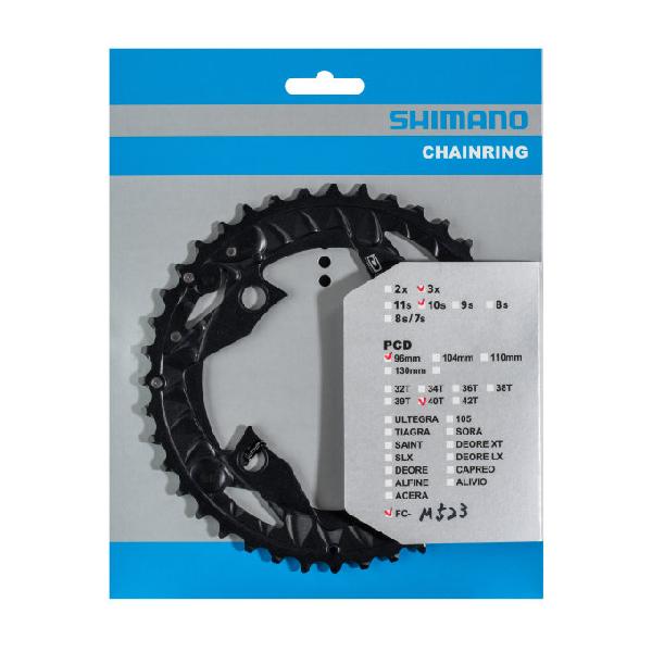 Shimano Kettingblad 40T FC-MT500 FC-M523 voor kettingbeschermer (AN) 10 speed zwart