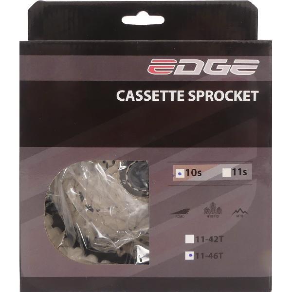 Edge Cassette 10 speed CS-M6010 11-46T -zilver/zwart