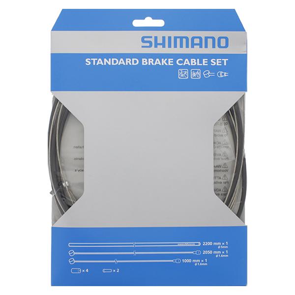 Shimano Remkabelset staal zwart