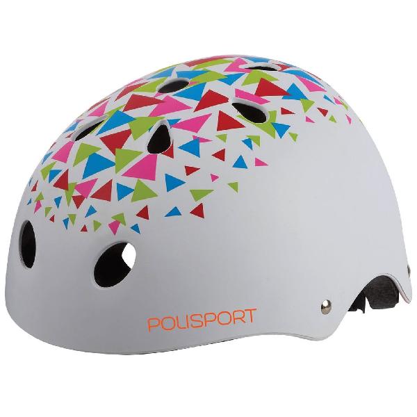 Polisport PolispGoudt urban radical fietshelm s 53-55cm triangles wit/Goudanje