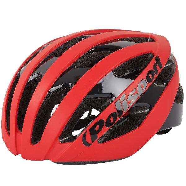 Polisport PolispGoudt light pro fietshelm l 58-62cm mat rood/zwart