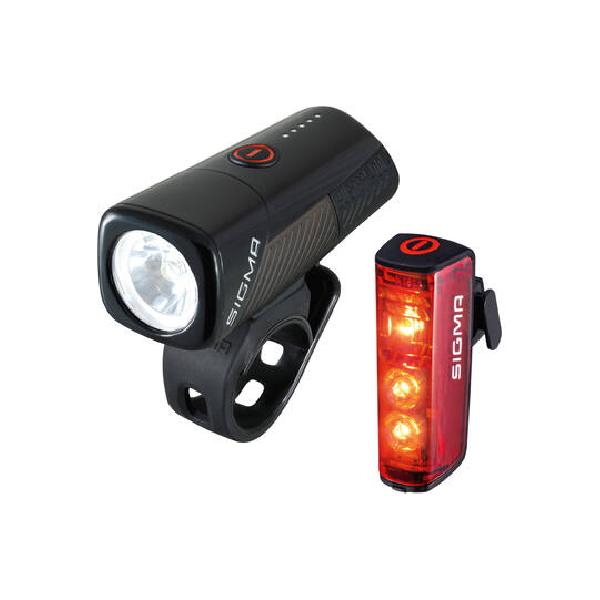 Sigma - Buster 400 + Blaze Verlichtingset met Siliconenhouder USB Oplaadbaar