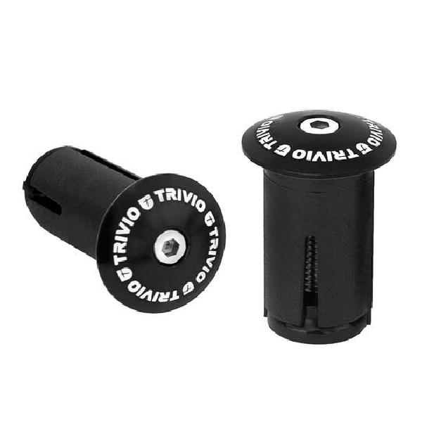 Trivio - Race Stuurplug Aluminium Zwart - 2st.