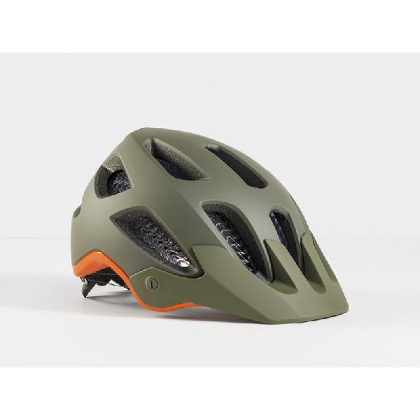 Bontrager Rally Wavecel Mountain Bike Helmet Olive Grey/Roarange Medium (54-60 cm)