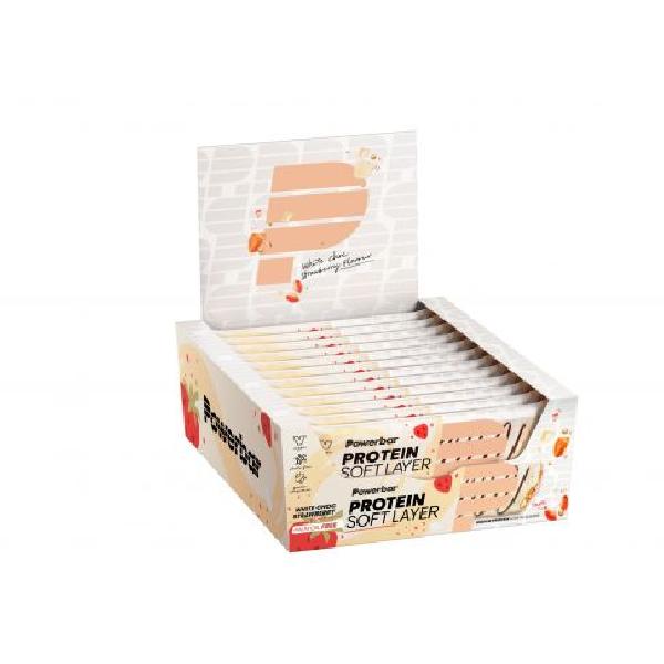 Powerbar Protein Bar Soft Layer White Chocolate Strawberry 12x40 gr