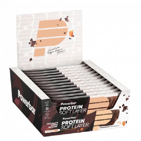 Powerbar Protein Bar Soft Layer Chocolate Toffee Brownie 12x40 gr