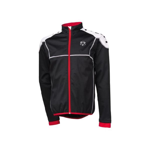 AGU Fietsjack Bocco Zwart/Rood XXXL