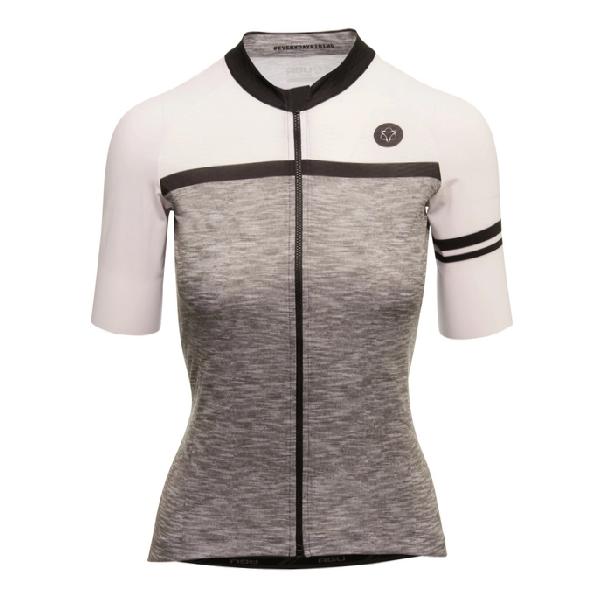 Agu Shirt Korte Mouw Essential Blend Dames Melange Dove Grey M