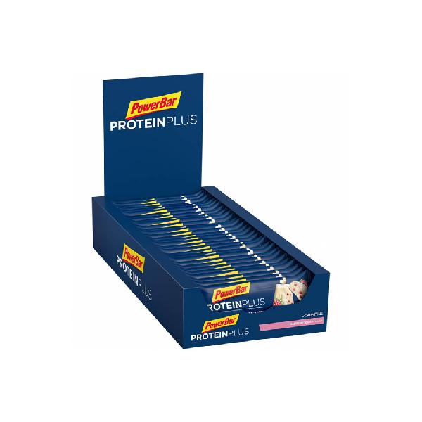 PowerBar Protein Plus L-Carnitina Energiereep Framboos x30