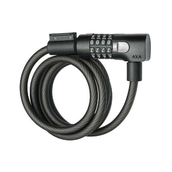 AXA Resolute C10-150 Kabelslot Combinatie - Zwart