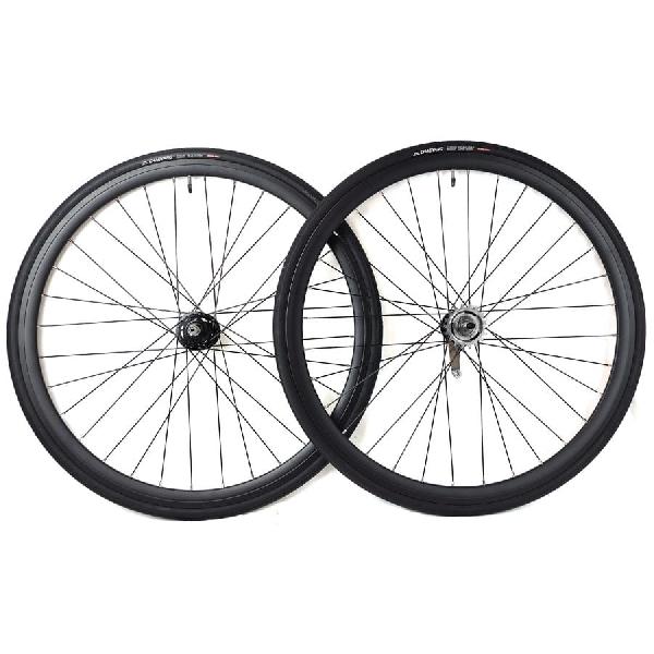 Santafixie Terugtrapem 30mm Wielset + Binnenbanden + Banden - Zwart