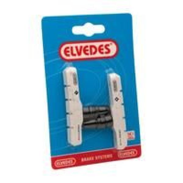 ELVEDES Remblokset V-brake 72 mm wit (op kaart)