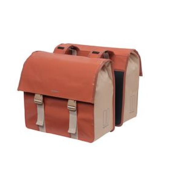 BASIL Urban Load dubbele fietstas, rood, waterdicht, 48-53L