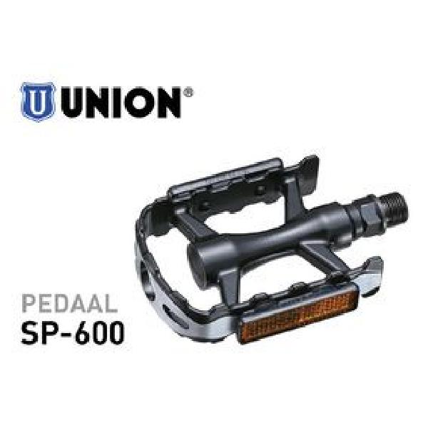 Union Pedaal SP-600 aluminium, zwart, 9/16