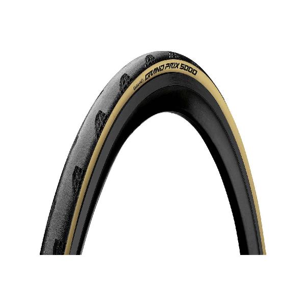 CONTINENTAL GP5000 Racefietsband 700x25C Zwart/Creme