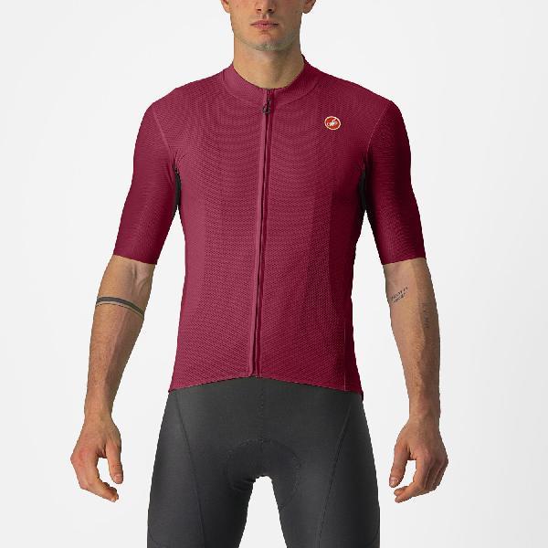 Castelli Endurance Elite korte mouw fietsshirt rood heren XXXL