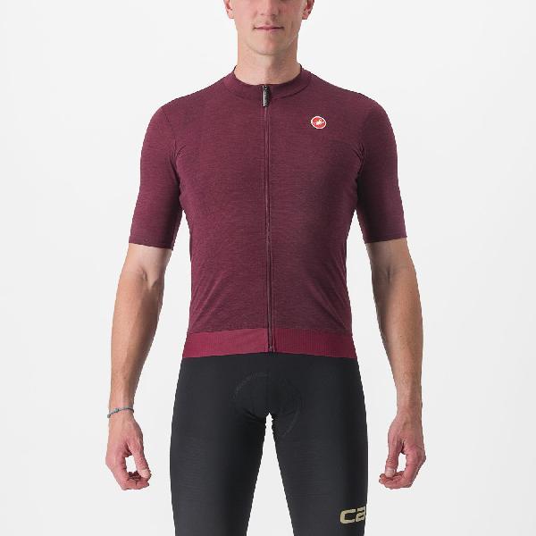 Castelli Essenza fietsshirt korte mouw rood heren L