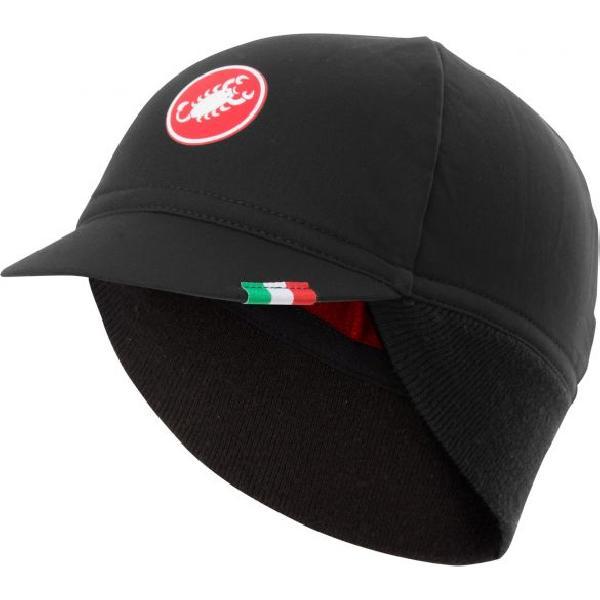 Castelli Difesa thermal cap helmmuts zwart