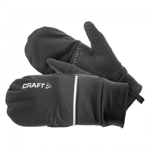 Craft Hybrid weather hardloophandschoen zwart L