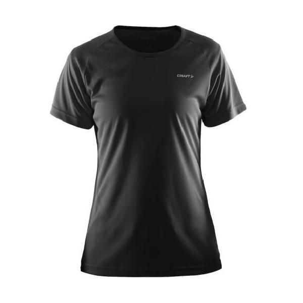 Craft Prime korte mouw hardloopshirt zwart dames L