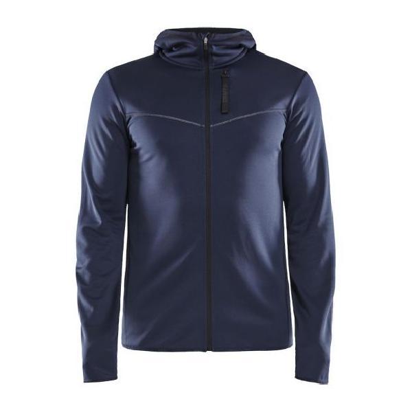 Craft Eaze FZ sweat hood hardloopjack blauw heren XL