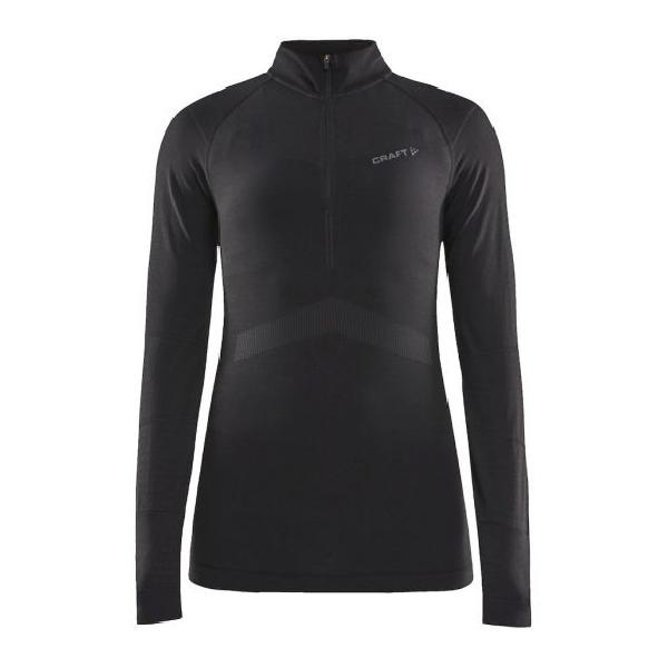 Craft Active Intensity zip lange mouw ondershirt zwart dames L