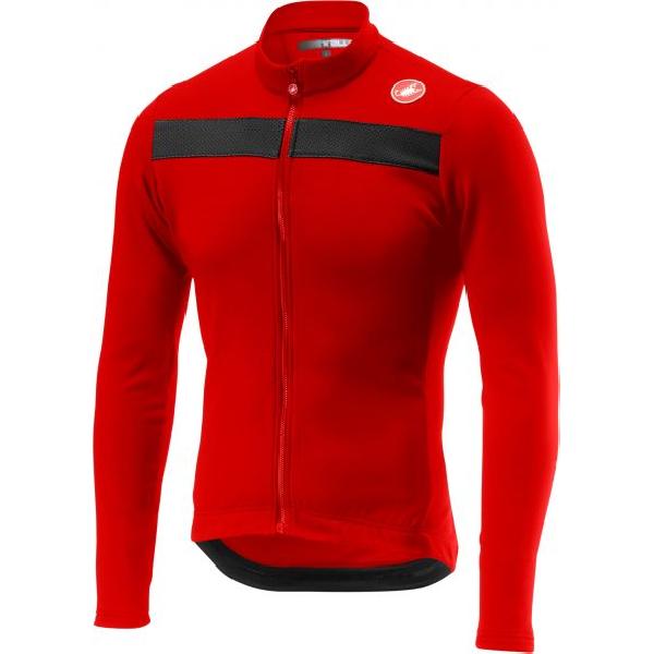 Castelli Puro 3 lange mouw fietsshirt rood heren M