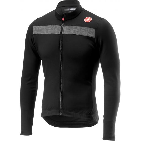 Castelli Puro 3 lange mouw fietsshirt licht zwart heren L