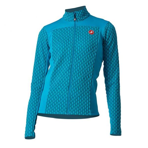 Castelli Sfida 2 fietsshirt lange mouw blauw dames L