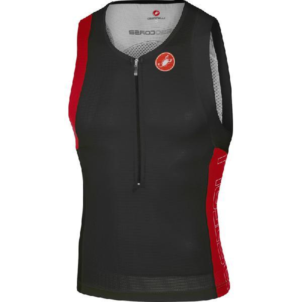 Castelli Free tri top heren zwart/rood 16069-231 S