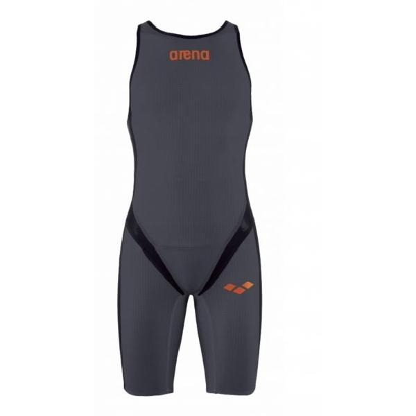 Arena Carbon pro rear zip mouwloos trisuit donkergrijs heren M