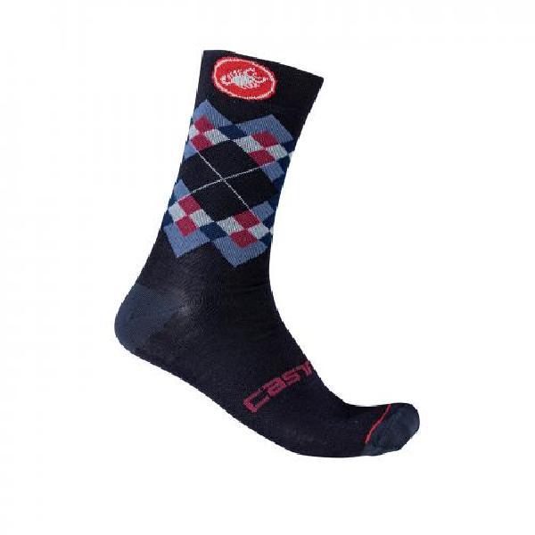 Castelli Rombo 18 fietsokken blauw heren L-XL