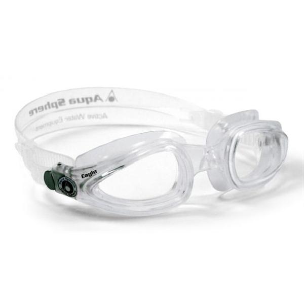 Aqua Sphere Eagle transparante lens zwembril zilver