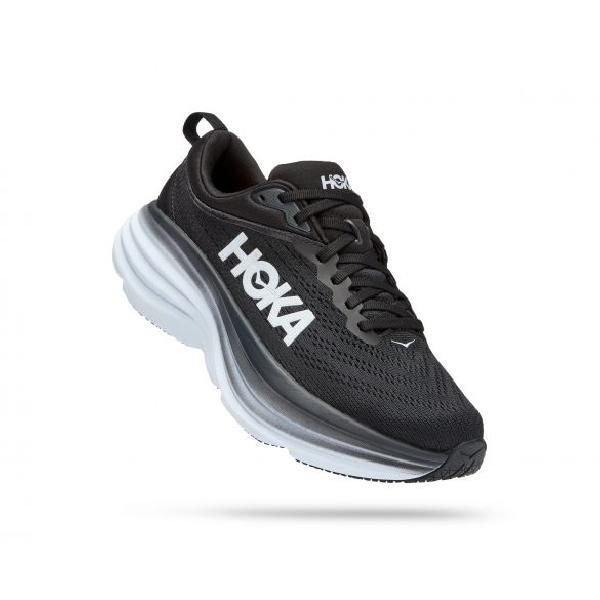 Hoka Bondi 8 hardloopschoenen zwart/wit dames 40 2-3