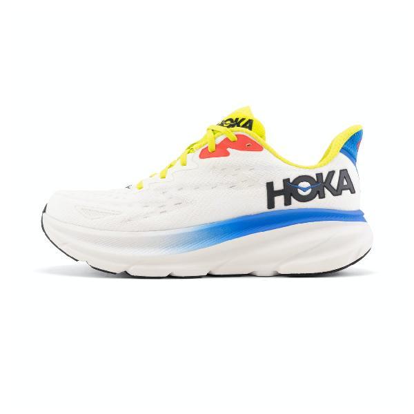 Hoka Clifton 9 hardloopschoenen wit/blauw heren 42 2-3