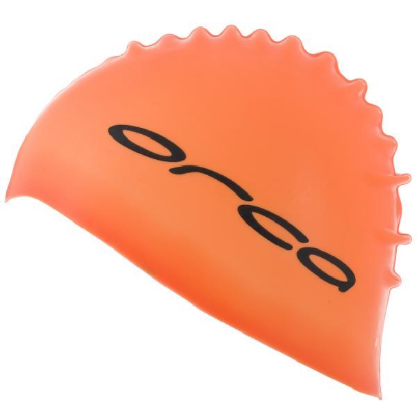 Orca Siliconen badmuts swim cap oranje