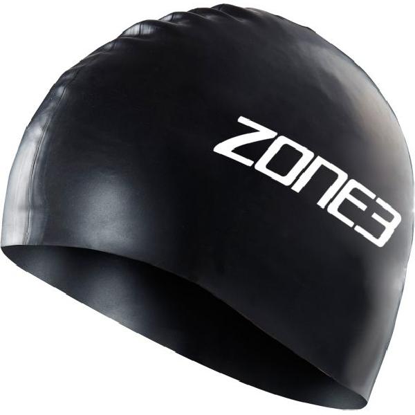 Zone3 Silicone swim cap zwart