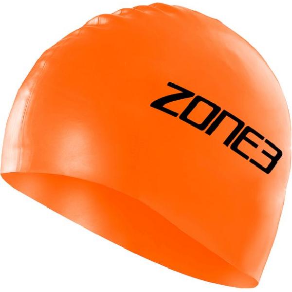 Zone3 Silicone swim cap oranje