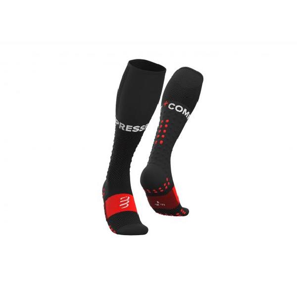 Compressport Full socks Run compressiesokken zwart T1